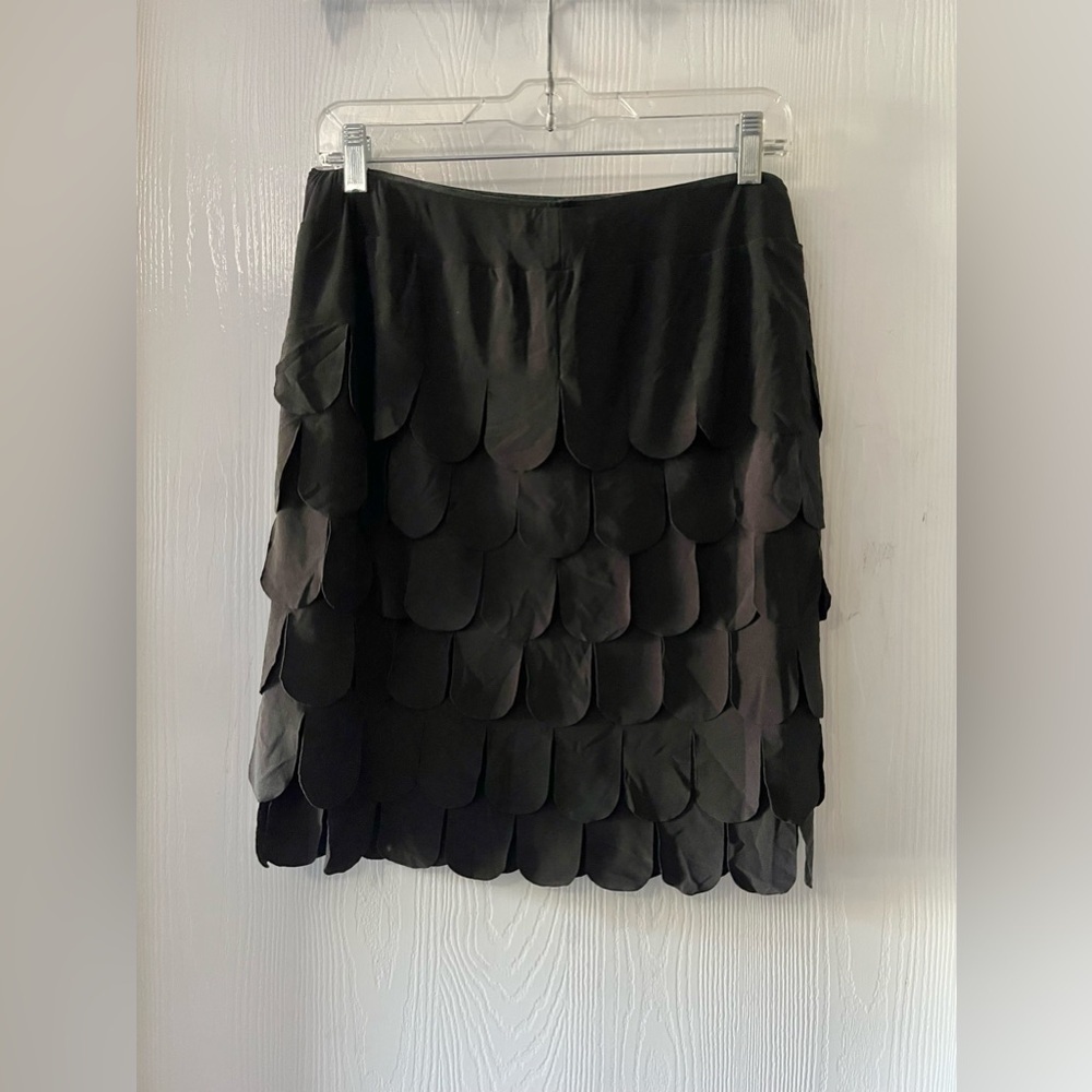 Joseph Ribkoff Black Petal Mini Skirt
